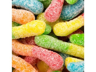 Gummy - Mini Sour Neon Worms 12oz Candy Candy & Snacks Veal Station Amish Market