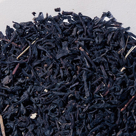 Amish Heart Loose Leaf Blackberry Tea, showcasing organic ingredients for a rich and fruity flavor, ideal for hot or cold servings.