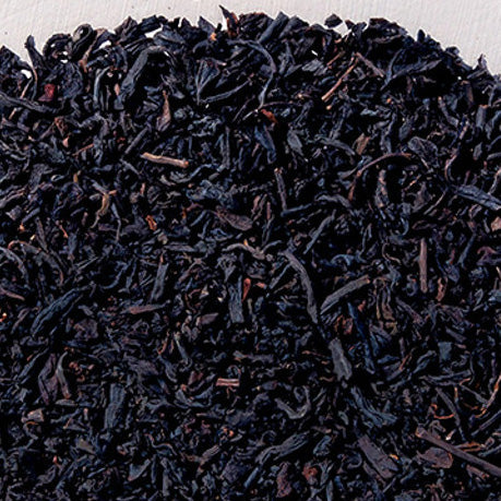 Amish Heart Loose Leaf English Breakfast Tea, organic and fair trade, offering a robust, medium-bodied flavor perfect for morning or afternoon.